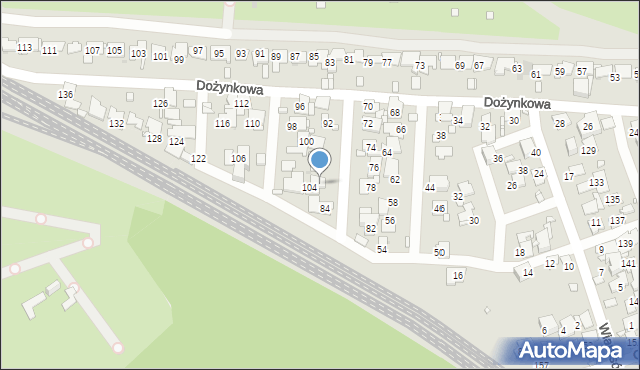 Zabrze, Dożynkowa, 86, mapa Zabrza