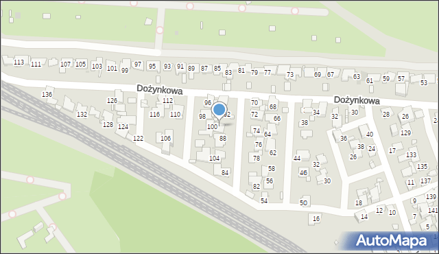 Zabrze, Dożynkowa, 90, mapa Zabrza