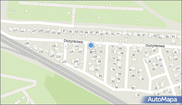 Zabrze, Dożynkowa, 98, mapa Zabrza