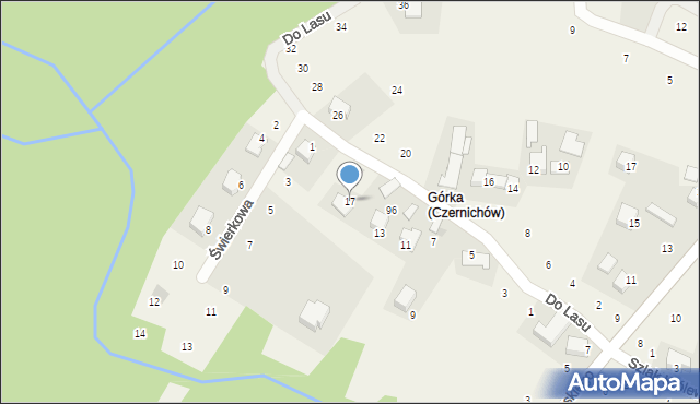 Zagacie, Do Lasu, 17, mapa Zagacie