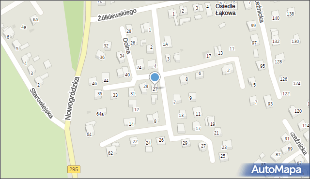 Żagań, Dolna, 27, mapa Żagań