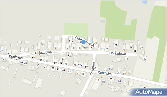 Zagórów, Dojazdowa, 15, mapa Zagórów