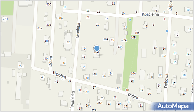 Zakręt, Dobra, 28, mapa Zakręt