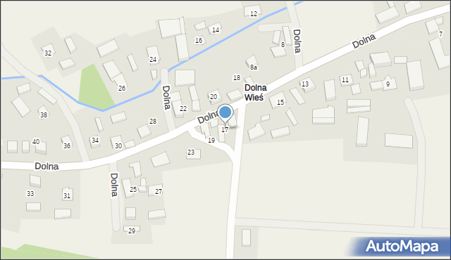 Zborowskie, Dolna, 17, mapa Zborowskie