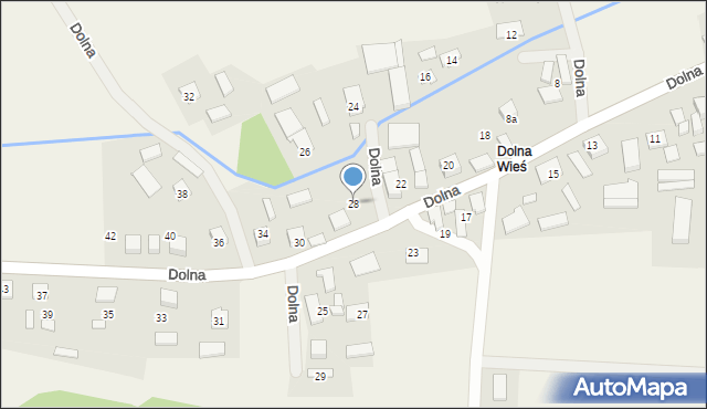 Zborowskie, Dolna, 28, mapa Zborowskie