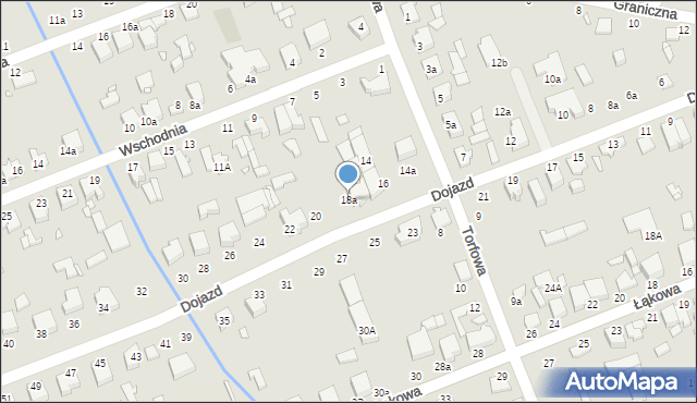 Zduńska Wola, Dojazd, 18a, mapa Zduńska Wola