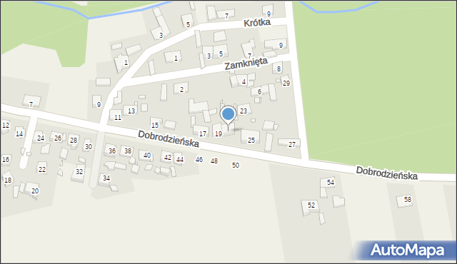 Zębowice, Dobrodzieńska, 21, mapa Zębowice