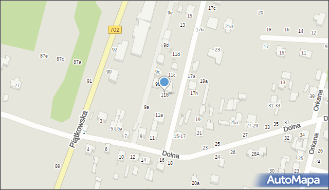 Zgierz, Dolna, 11b, mapa Zgierz