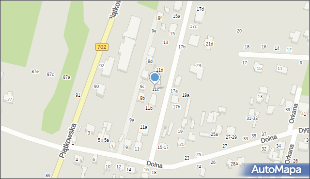 Zgierz, Dolna, 11c, mapa Zgierz