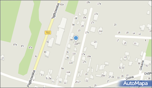 Zgierz, Dolna, 11d, mapa Zgierz