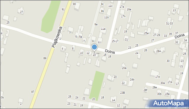 Zgierz, Dolna, 14, mapa Zgierz