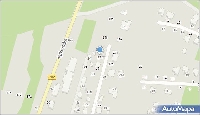 Zgierz, Dolna, 15a, mapa Zgierz