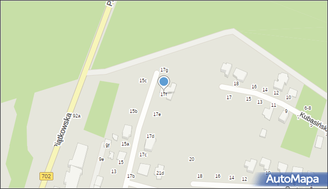 Zgierz, Dolna, 17f, mapa Zgierz