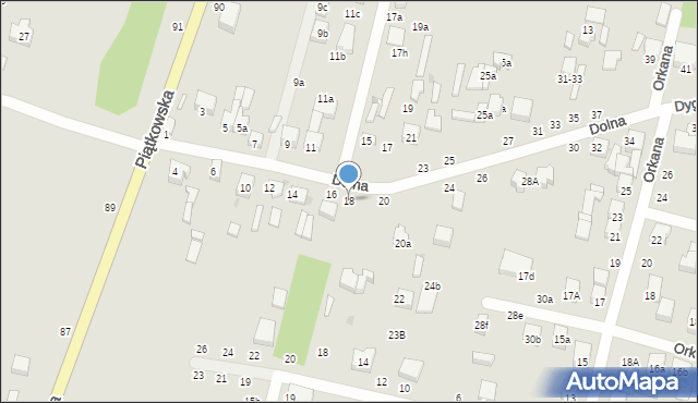 Zgierz, Dolna, 18, mapa Zgierz