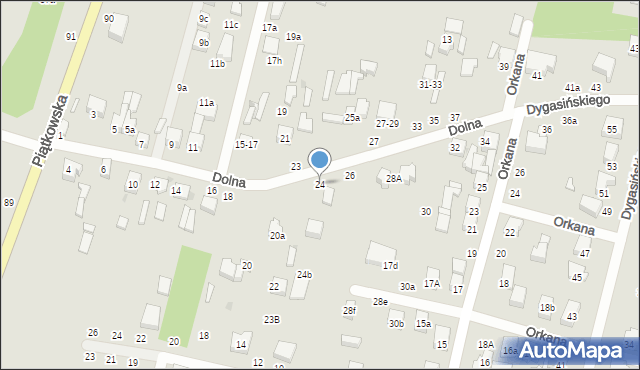 Zgierz, Dolna, 24, mapa Zgierz