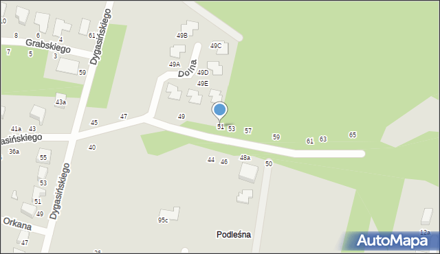 Zgierz, Dolna, 51, mapa Zgierz