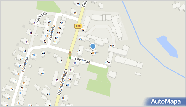 Złotów, Domańskiego Bolesława, ks. dr., 48B, mapa Złotów