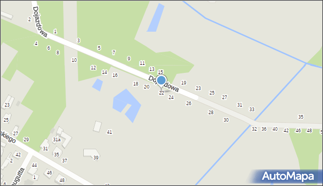 Zwoleń, Dojazdowa, 22, mapa Zwoleń