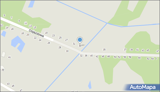 Zwoleń, Dojazdowa, 33, mapa Zwoleń