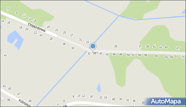 Zwoleń, Dojazdowa, 34, mapa Zwoleń