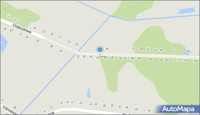 Zwoleń, Dojazdowa, 44, mapa Zwoleń