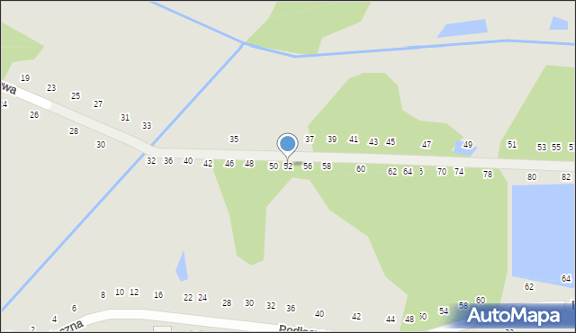 Zwoleń, Dojazdowa, 52, mapa Zwoleń