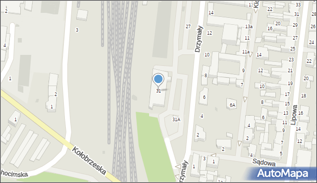 Białogard, Drzymały, 31, mapa Białogard