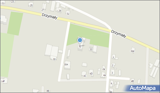 Bojanowo, Drzymały, 32, mapa Bojanowo