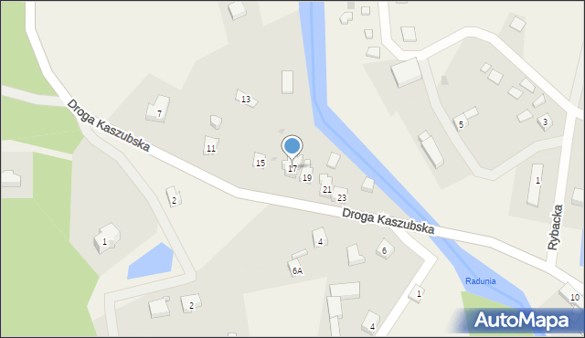 Brodnica Dolna, Droga Kaszubska, 17, mapa Brodnica Dolna