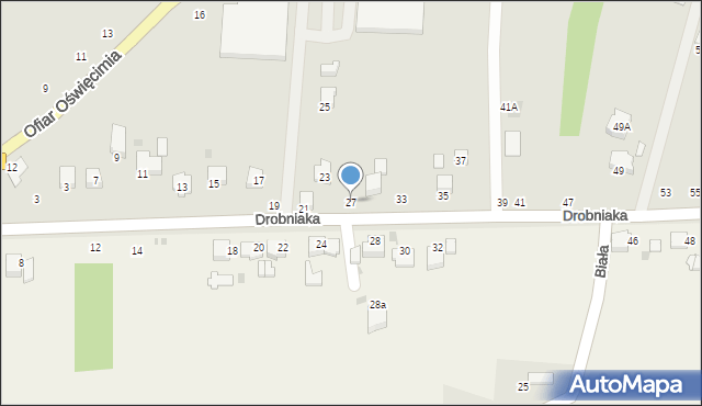 Brzeszcze, Drobniaka Franciszka, 27, mapa Brzeszcze