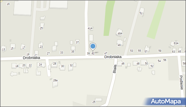 Brzeszcze, Drobniaka Franciszka, 41, mapa Brzeszcze