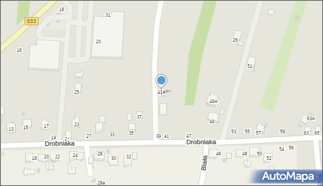 Brzeszcze, Drobniaka Franciszka, 41A, mapa Brzeszcze