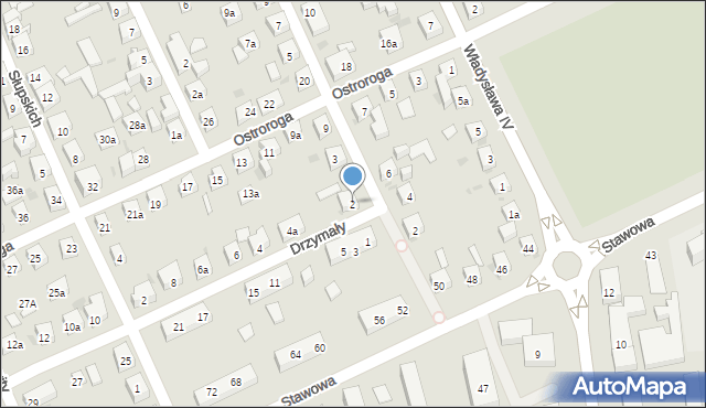 Bydgoszcz, Drzymały Michała, 2, mapa Bydgoszczy