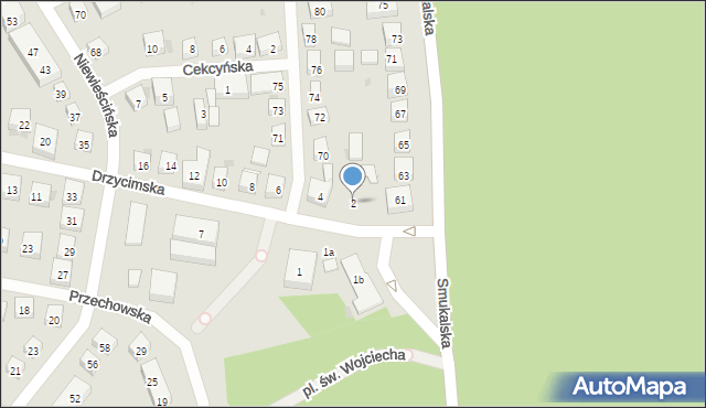 Bydgoszcz, Drzycimska, 2, mapa Bydgoszczy