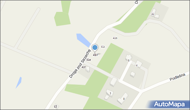 Charzykowy, Droga pod Strzechę, 41d, mapa Charzykowy