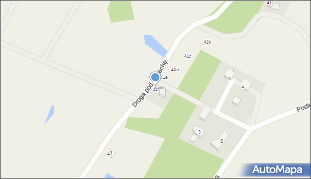 Charzykowy, Droga pod Strzechę, 41f, mapa Charzykowy