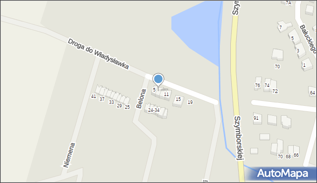 Chojnice, Droga do Władysławka, 7, mapa Chojnic