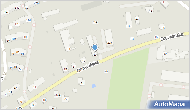 Choszczno, Drawieńska, 21, mapa Choszczno