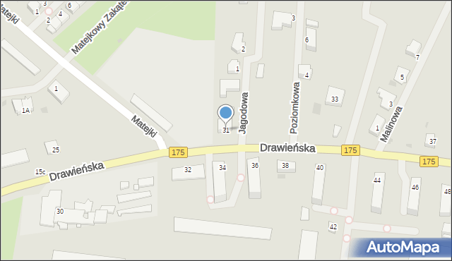 Choszczno, Drawieńska, 31, mapa Choszczno