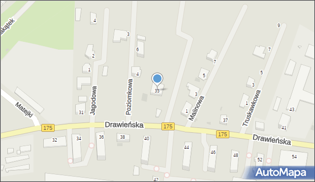 Choszczno, Drawieńska, 33, mapa Choszczno