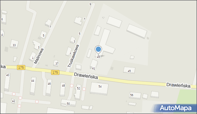 Choszczno, Drawieńska, 43, mapa Choszczno