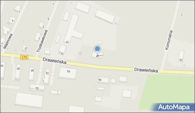 Choszczno, Drawieńska, 45, mapa Choszczno