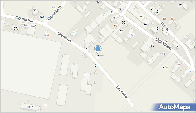 Chróścina, Drzewna, 5, mapa Chróścina