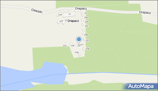 Chwostek, Drapacz, 11f, mapa Chwostek