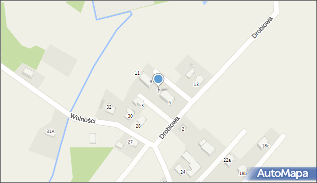 Czarków, Drobiowa, 7, mapa Czarków