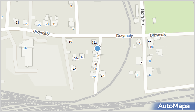 Czechowice-Dziedzice, Drzymały Michała, 32, mapa Czechowic-Dziedzic