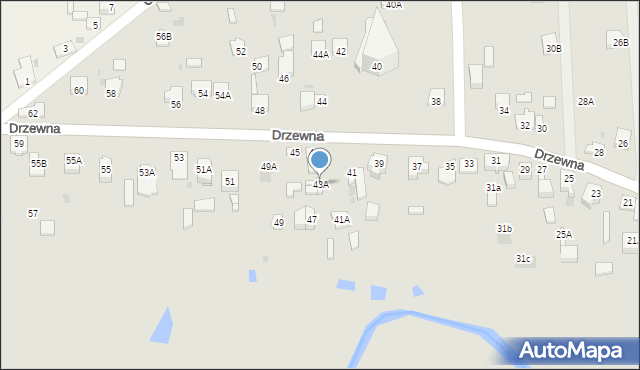 Częstochowa, Drzewna, 43A, mapa Częstochowy