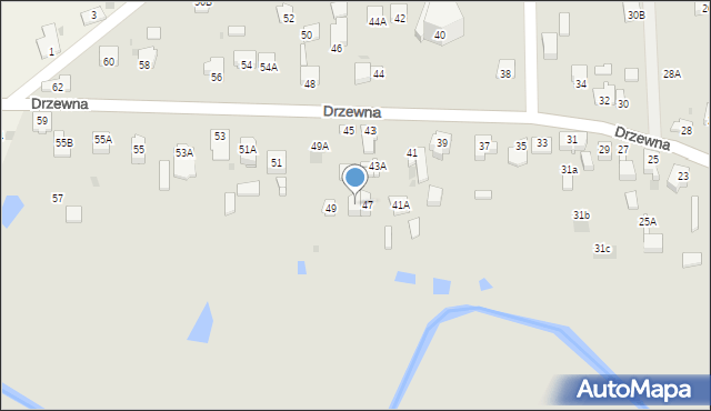 Częstochowa, Drzewna, 47A, mapa Częstochowy