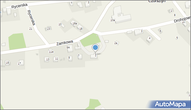 Czorsztyn, Drohojowskich, 2, mapa Czorsztyn