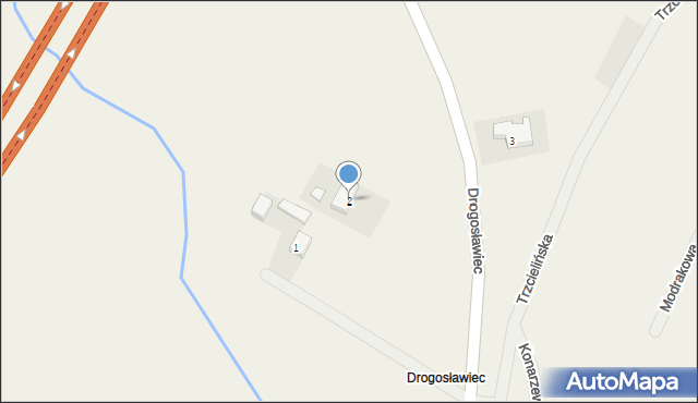 Dębienko, Drogosławiec, 2, mapa Dębienko